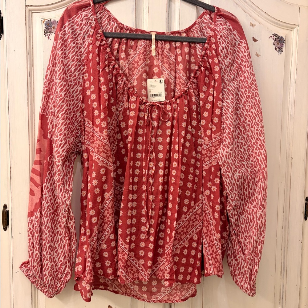 Free People Elena Printed Top - Picture 2 of 10